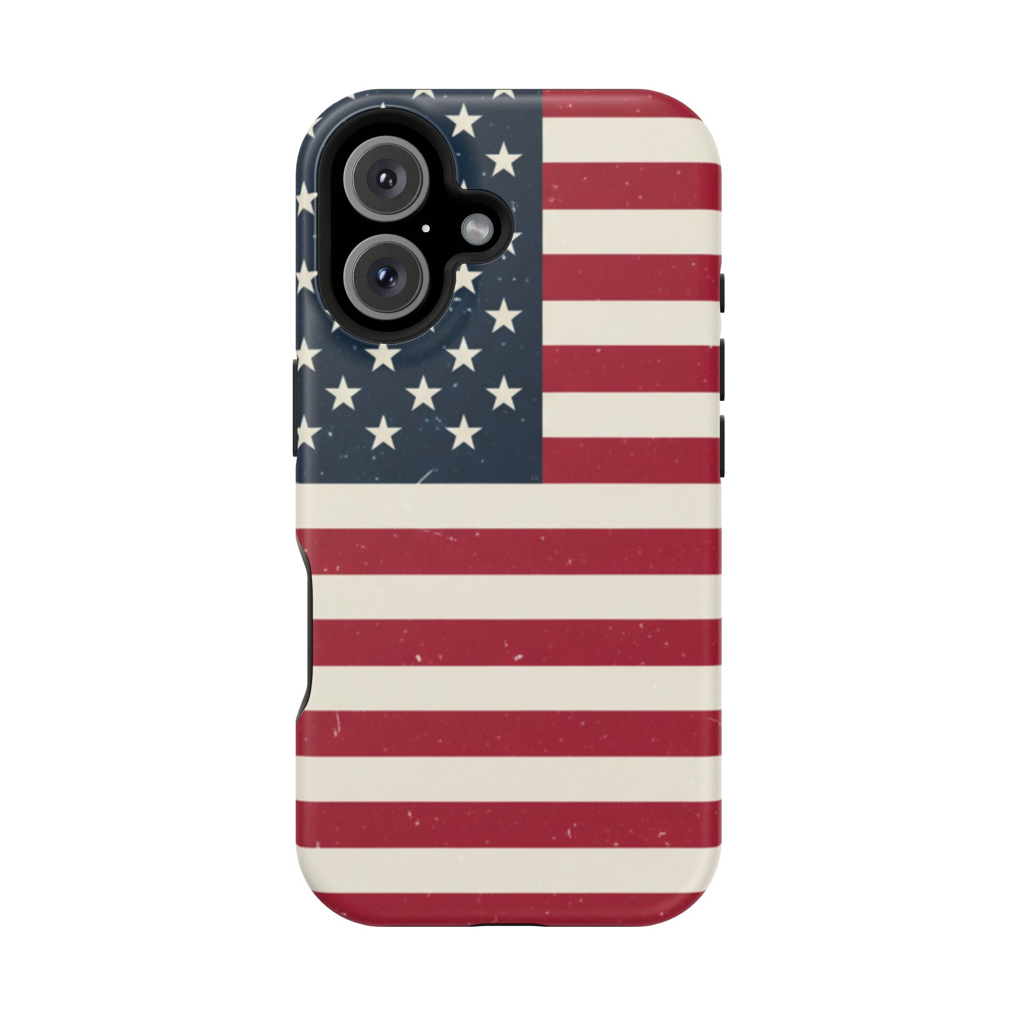 American Flag Magnetic Impact-Resistant Phone Case — USA Stars & Stripes Protection Fits iPhones