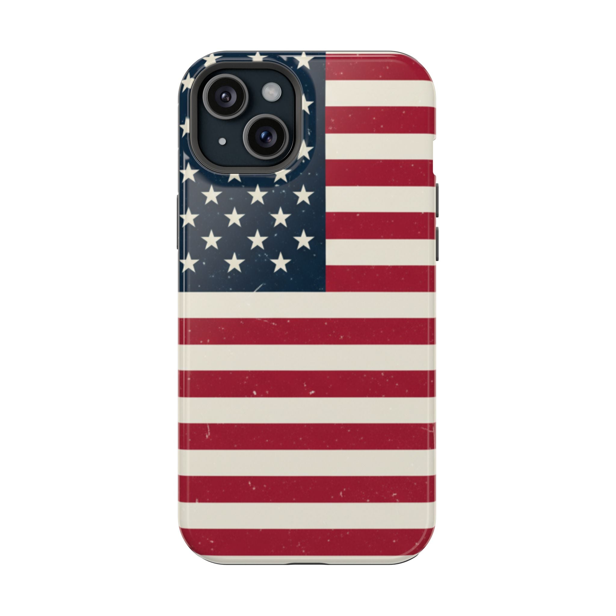 American Flag Magnetic Impact-Resistant Phone Case — USA Stars & Stripes Protection Fits iPhones