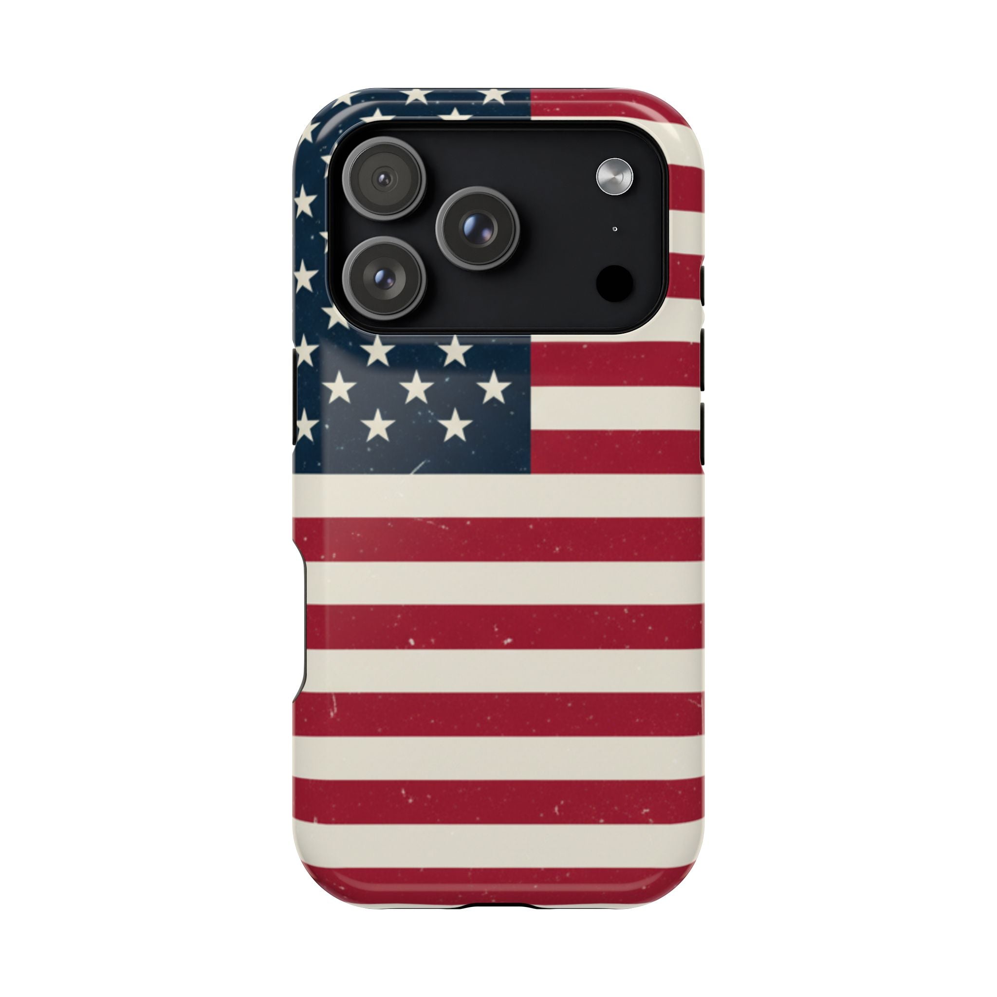 American Flag Magnetic Impact-Resistant Phone Case — USA Stars & Stripes Protection Fits iPhones