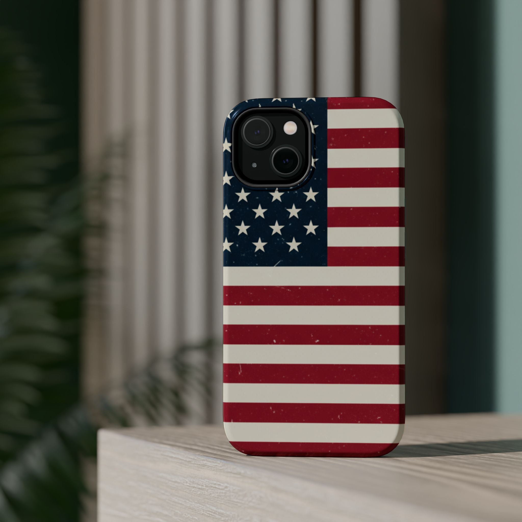 American Flag Magnetic Impact-Resistant Phone Case — USA Stars & Stripes Protection Fits iPhones